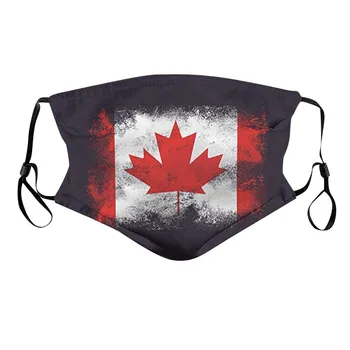 Steag Canadian de Imprimare Masca Unisex Praf Windproof Ceață Ceață Anti-scuipa Mască de Protecție Unisex Fata Masca Gura