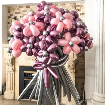 100buc/lot Metalice Balon Latex Mult Forma de Metal Cromat Magic care Leagă Baloane Nunta Petrecere de Ziua Decor Supplie
