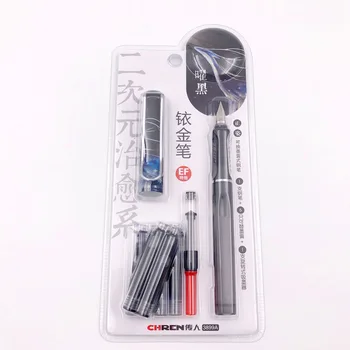 Calitate de lux de plastic un creion rechizite de birou poate fi ștearsă Albastru Cerneală Stilouri Peniță EF Student cadou Școala de papetarie
