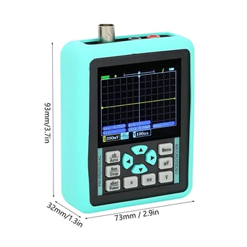 2.4 Inch Mini Osciloscop Digital Kit Cu BNC Clip Cablu DSO1511E 120M de lățime de Bandă Pentru Întreținerea Vehiculelor (Inclusiv Baterie)