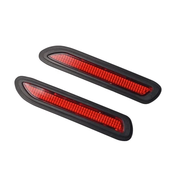 2X Universal Mașină Roșie, Lentilă LED Bara Reflectoare Stopul de Frână Avertizare de Ceață Lumina