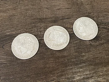STC Monedă Set Trucuri Magice Până Aproape de Monedă Schimba Pătrunde Magia Înmulțirea Monede de Argint la Chip Magie Iluzie Pusti de Recuzită