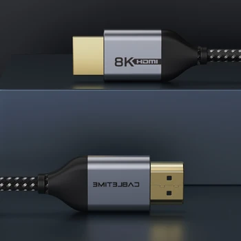 CABLETIME HDMI 2.1 8K Cablu M/M 8K/60Hz HDMI 2.1 Video 48Gbps 60Hz Splitter pentru Proiector HDTV PS4 8K HDMI N370