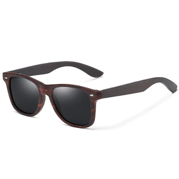 Kithdia Polarizat ochelari de Soare de Lemn Bărbați Cadru Pătrat UV400 ochelari de Soare pentru Femei ochelari de Soare de sex Masculin oculos de sol Feminino