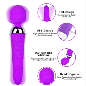 Baghetă Magică puternic AV Vibratoare Jucarii Sexuale pentru Femei Stimulator Clitoris Sex Shop jucarii pentru adulti G Spot dildo Vibrator pentru femei