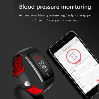 Brățară inteligent Femei Q6 Bluetooth Smartwatch Bărbați Heart Rate Monitor de Presiune sanguina Ceas Sport Tracker de Fitness pentru Android IOS