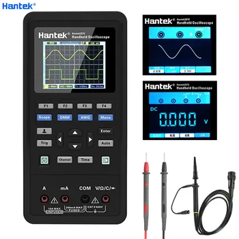 Hantek 3in1 Osciloscop Digital+Generator de forme de Undă+Multimetru Portabil USB 2 Canale 40mhz 70mhz Display LCD Test Metru Instrumente