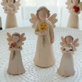 Creative Înger Model În Miniatură Decor Birou Rășină Figurine Meserii De Joaca Pentru Copii Ornamente Decor Acasă Cadouri