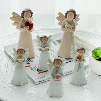 Creative Înger Model În Miniatură Decor Birou Rășină Figurine Meserii De Joaca Pentru Copii Ornamente Decor Acasă Cadouri