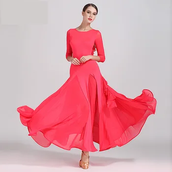 2020 Moda sexy lady Concurs de Dans Rochii Femei Standard Vals de Bal Rochie de Vals, Tango Costume rochii