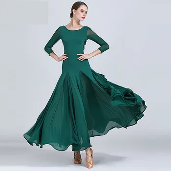 2020 Moda sexy lady Concurs de Dans Rochii Femei Standard Vals de Bal Rochie de Vals, Tango Costume rochii