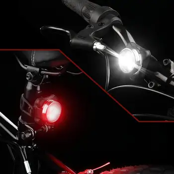 USB Reîncărcabilă Bike Set de Lumina,Super-Luminos Farurilor Fata si Spate LED Biciclete Lumina,650mah Baterie cu Litiu,4 Modul de Lumină