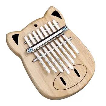 GECKO 8 Cheie Kalimba Africane Degetul Degetul mare Pian Plin de Furnir din Lemn de Camfor Tastatura Instrument de Percuție Muzică Cadou pentru Incepatori