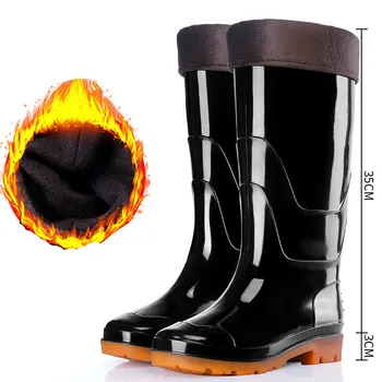 Toamna Iarna Barbati cizme de ploaie Camuflaj, cizme de ploaie Non-alunecare, rezistent la uzura acid alcaline forței de muncă de asigurare apă caldă pantofi 39-44