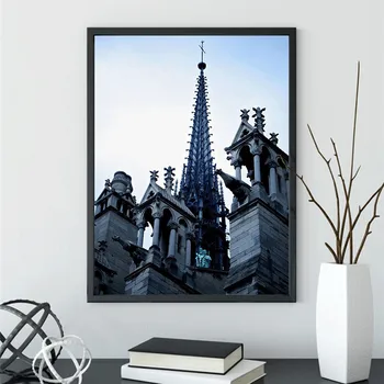 Noul 5D DIY Diamant Pictura Paris Notre Dame Peisaj Brodate Eco-cusatura Diamant Rotund Tablou Mozaic Decor Acasă