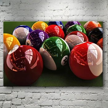Modern Giclee Print opera de Arta Biliard Panza de Snooker Poza Perete Acasă Decorative Pictura Contemporană HD Imprimare Poster Cuadros