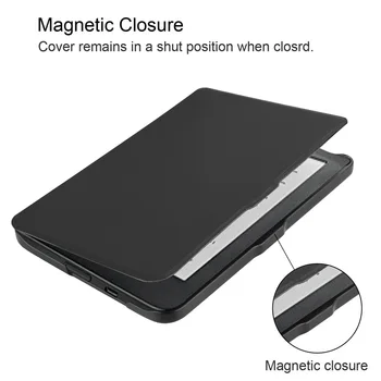 Noul Premium Magnetic Smart PU Piele Caz Pentru Kobo Clara Clar HD 6 N249 6.0 inch Caz eBooks Capac de Protecție Funda+Film+Pen