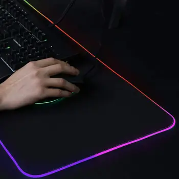 RGB 7 Colorat Luminos Mousepad de Gaming de Iluminat cu LED Mouse-ul Mat pentru PC, Laptop, Desktop, Notebook, Accesorii