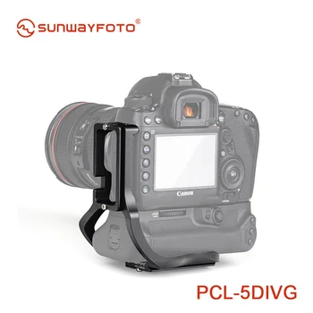 SUNWAYFOTO PCL-5DIVG Cap Trepied Eliberare Rapidă L Placă pentru 5D Mark IV cu grip baterie L-suport QR Camera Placă Accesorii