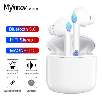 [Cea mai noua Versiune] Myinnov TWS i9x de Înaltă Calitate de control Tactil Wireless sport cască Bluetooth Casti cu Microfon