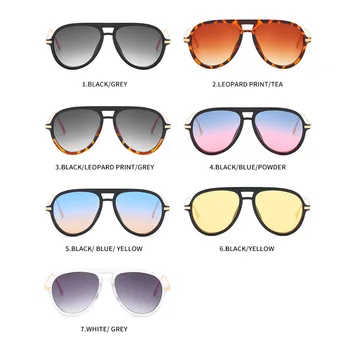 2020 moda Fierbinte aviației supradimensionate gradient bărbați ochelari de conducere de Brand clasic pilot retro ochelari de soare Femei uri Populare UV400