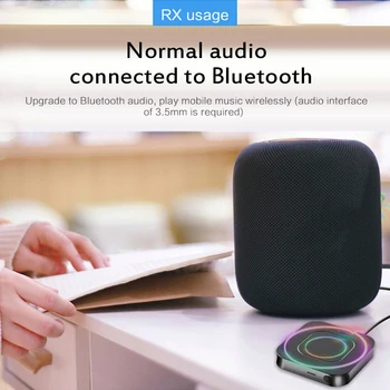 2020 Nou Bluetooth 5.0 Emițător Și Receptor fără Fir AUX / RCA Adaptor Compatibil Pentru PC Home Theater Căști Player