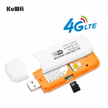Kuwfi 3G/4G USB Modem 4G LTE Wifi Router si Wifi Dongle LTE, WCDMA Deblocat USB WiFi Router de Buzunar Rețea Hotspot WithSIM Slot pentru Card