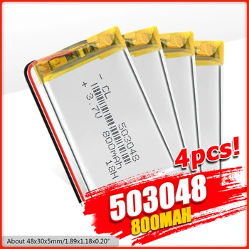 3.7 V 800mAh 503048 polimer Reîncărcabilă litiu-ion baterie Li-ion Cu PCB pentru dvr MP3 MP4 GPS DVD Jucărie Difuzor Bluetooth