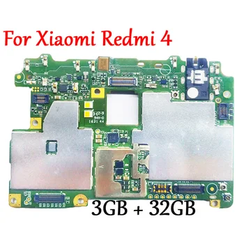 Testat Complet de Lucru de Deblocare Original Placa de baza Pentru Xiaomi Hongmi Redmi4 Redmi 4 Pro 3GB+32GB Circuit Logic Board Placă