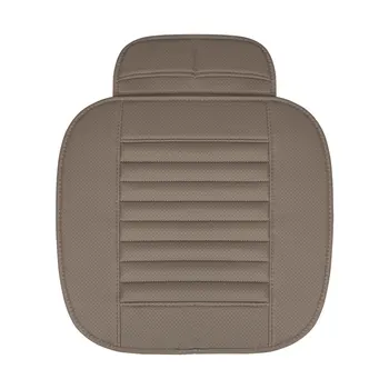 Universal fața car seat cover din piele respirabil cărbune de bambus interiorul pernei scaunului auto protector