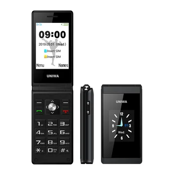 UNIWA X9 X28 Flip Mobil Telefon Senior 16800mAh GSM Mare Push-Buton Dual SIM FM rusă, ebraică Tastatura Scrisul de mână SOS de Telefon