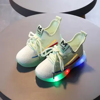 2020 Nou Copil Lumini Intermitente Adidași Copilul Mic LED Adidasi Copii Luminoase, Pantofi Fete Baieti Sport Pantofi de Funcționare