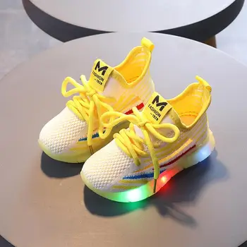 2020 Nou Copil Lumini Intermitente Adidași Copilul Mic LED Adidasi Copii Luminoase, Pantofi Fete Baieti Sport Pantofi de Funcționare