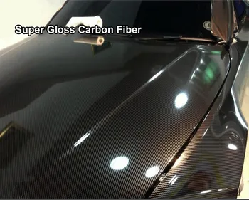 2D 3D 4D 5D 6D Luciu Ridicat de Carbon, Fibre de Vinil Ambalaj de Film Pentru Masina Folie de Vinil Foaie Laptop Piele Capacul Telefonului Motocicleta