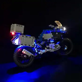 Lumina LED-uri Kit pentru 42063 Technic Serie pentru BMW R 1200 GS Adventure Motociclete Blocuri (Modelul Nu este Inclus)