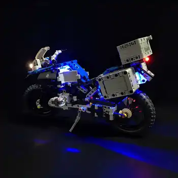 Lumina LED-uri Kit pentru 42063 Technic Serie pentru BMW R 1200 GS Adventure Motociclete Blocuri (Modelul Nu este Inclus)