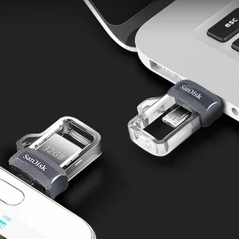 Sandisk Mini Pendrive USB 3.0 Dual USB OTG Flash Drive 16GB Pen Drive de mare viteză de până la 150M/s memoria stick usb pentru telefon Android