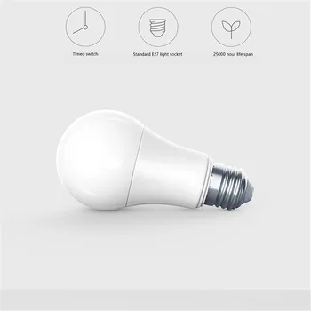 Aqara bec Inteligent Inteligent acordabile Culoare Alb LED-uri lampa de Lucru Acasă Kit și pentru Xiaomi Acasă App 9W E27 2700K-6500K 806lum