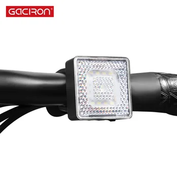 CACIRON 10-80 Lumeni Biciclete Inteligent Fata de Avertizare Bicicleta Lumina Reflectoarelor Proiector de Siguranță Reflectorizante Impermeabile Avertizare Stop