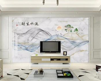 Beibehang Personalizate modern minimalist geometrice abstracte linii de aur de fundal papel de parede 3d tapet papier peint