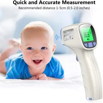 JUMPER Termometru Digital de Frunte Non-Contact a Corpului Termometro LCD Infraroșu Corp de Adult Febra IR Copii, Termometru