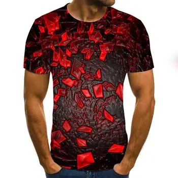 2020 Nou cu Trei-dimensional vortex tricouri de Vara Barbati 3D de Imprimare 3D Casual Tricou Topuri Tee XXS-6XL