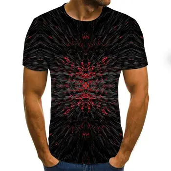 2020 Nou cu Trei-dimensional vortex tricouri de Vara Barbati 3D de Imprimare 3D Casual Tricou Topuri Tee XXS-6XL