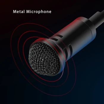 6M Omnidirectional Metal Microfon de 3,5 mm Jack Lavaliera, Cravata Clip Microfon Audio Mini Microfon pentru Calculator, Laptop, Telefon Mobil