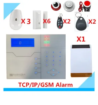 DIY franceză voce TCP/IP, Sistem de Alarma GSM RFID tag, Sistem de Alarmă Acasă în aer liber cu Solar Strobe flash, Sirena de Alarmă de Securitate de sistem