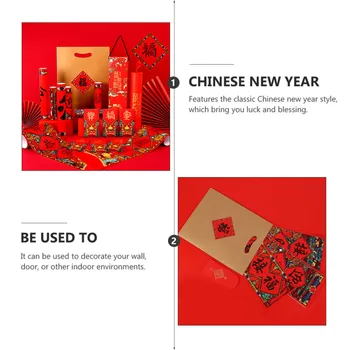 1 Set Festivalul De Primăvară Autocolante Anul Nou Chinezesc, Festivalul De Decor Binecuvântare Decal