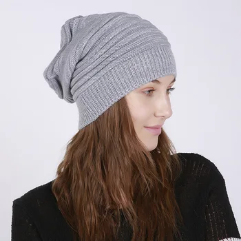 Noua Toamna Iarna Femei Cald Beanie Hat Mix De Culori Calde Tricotate Pălărie Pentru Femei