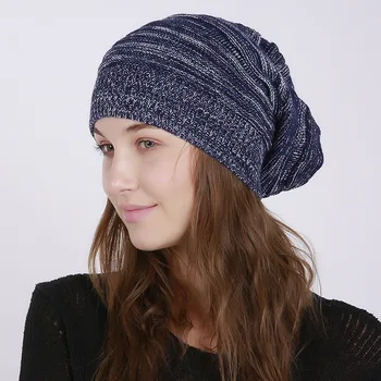 Noua Toamna Iarna Femei Cald Beanie Hat Mix De Culori Calde Tricotate Pălărie Pentru Femei