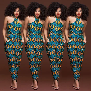 2019 moda stil nou plus dimensiunea femei africane salopeta S-L