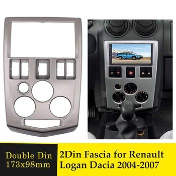 2 Din Radio Auto Fascia Pentru Renault Dacia Logan 2004-2007 2DIN Multimedia Audio Video Player Navigare GPS Interfață Cadru Panou